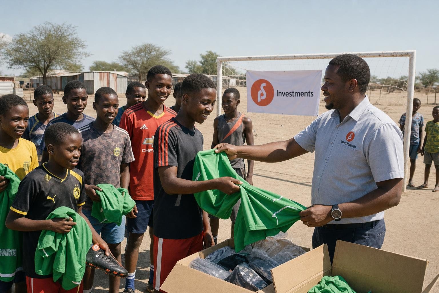New kit handed over to young players