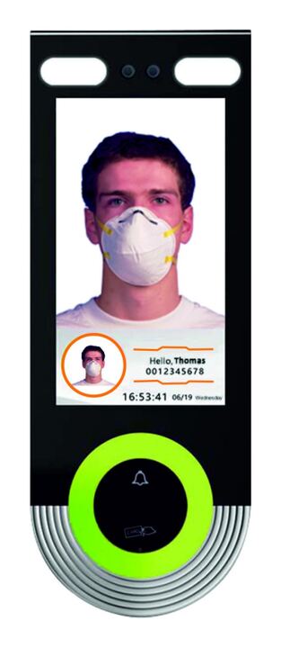 Face Recognition & Temperature Detection Time Attendance System, variant 2