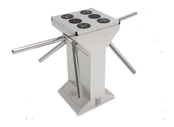 Half Height Dual Lane Tripod Turnstile Gate Barrier, variant 2