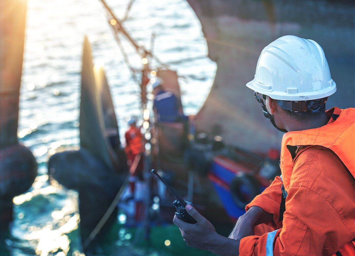 ROV operator on a vessel deck