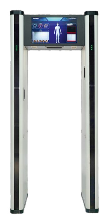 30 Zone AI Based Walk-through Metal Detector with Embedded Cameras