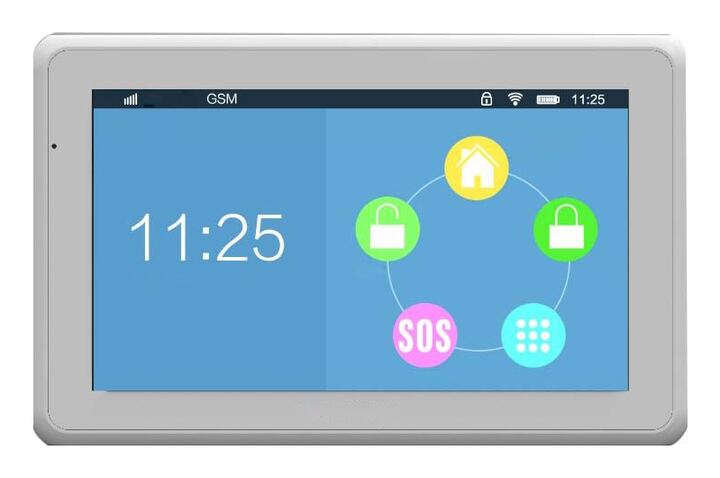 Touch Screen Wi-Fi and Internet Wireless Alarm System