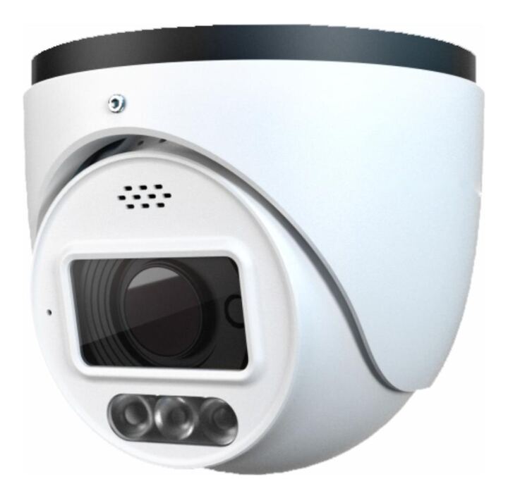 6MP Dual Illumination Colour Night View Fixed Dome IP Camera, Intrusion Deterrence