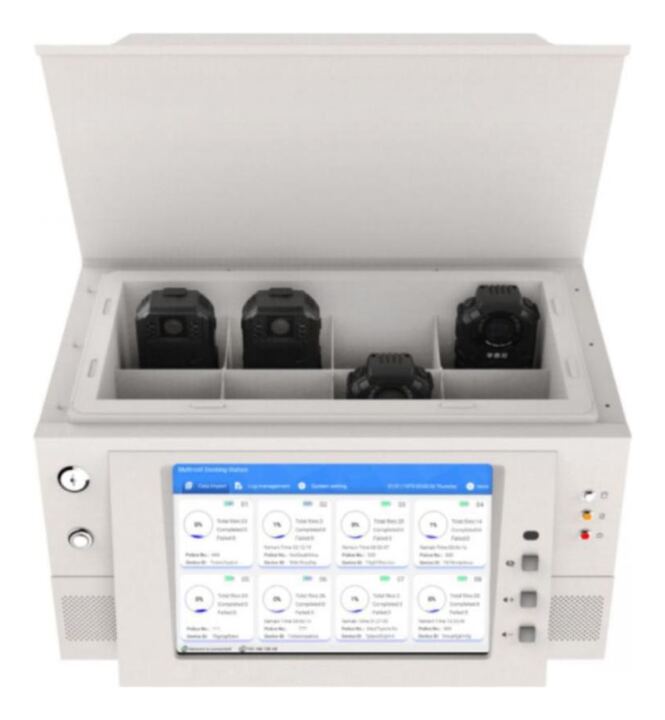 8 Port Docking Station for Body Worn Cameras